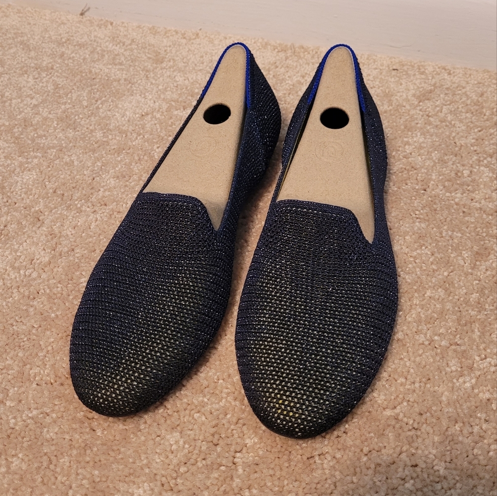 Rothy's Metallic Lattice Stitch Size 8.5 NWT